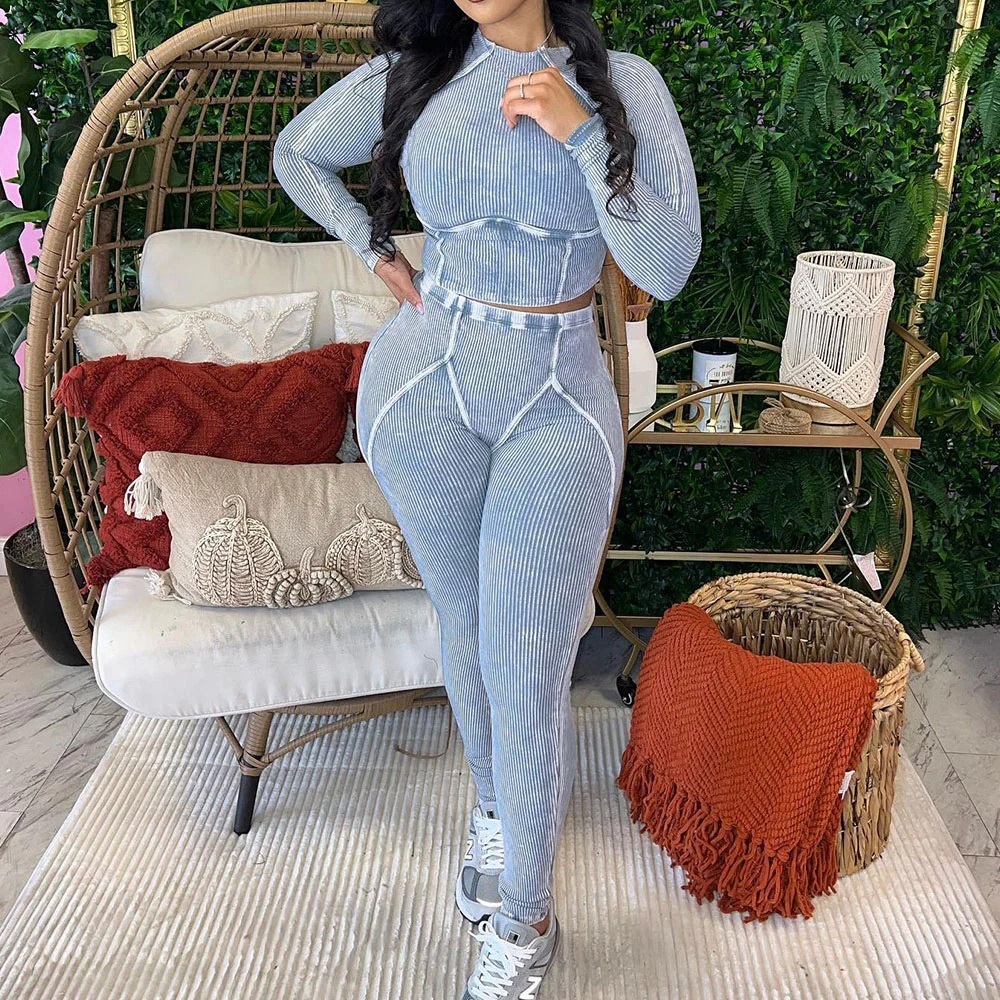 Ribbed Sculpting Two-Piece Set